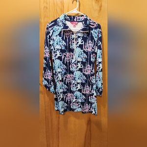 Lily Pulitzer French Terry Long-Sleeved Dress, Size S